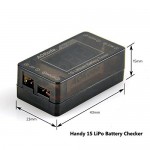 AOKoda AOK-041 1S Lithium Battery Tester Checker For JST MOLEX mCPX MCX Plug Battery